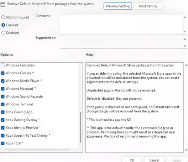 Обновление Windows 11 позволит удалять предустановленные программы
